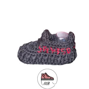Knitted Shoes For Baby - Black And Red YZY By MumyBuddy Bred's