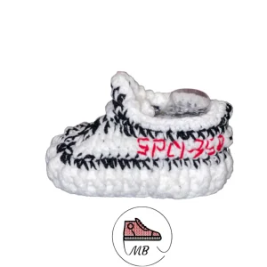 Knitted Shoes For Baby - White and Black YZY By MumyBuddy